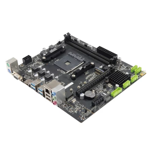 A320M Socket AM4, AMD A320, 2xDDR4-2667, D-SUB+HDMI, 1xPCI-Ex16, 1xPCI-Ex1, 4xSATA3, 1xM.2, 6 Ch Audio, GLan, (2+4)xUSB2.0, (4+2)xUSB3.1, 2xPS/2, mATX, RTL {20} (A320M (ESONIC))