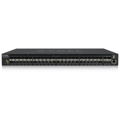 Коммутатор/ ZYXELXGS4600-52F AC L3 Managed Switch, 48 port Gig SFP, 4 dual pers. and 4x 10G SFP+, stackable, dual PSU AC (XGS4600-52F-ZZ0101F) фото 2