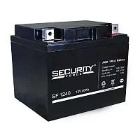 Батарея SECURITY FORCE серия SF, SF 1240, напряжение 12В, емкость 2.8Ач (разряд 20 часов), макс. ток разряда (5 сек.) 48А, макс. ток заряда 12А, свинцово-кислотная типа AGM, клеммы под гайку и болт M6, ДxШxВ 197х165х170мм., вес кг., срок службы 3-5 лет./