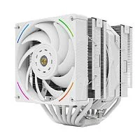 Thermalright Кулер Royal Pretor 130 Ultra White LGA115X/1200/1700/1851/2011/2066 (1x120mm ARGB + 1x130mm PWM Fan, медное основание, 7 тепл. трубок 6мм) / TRRP130UW