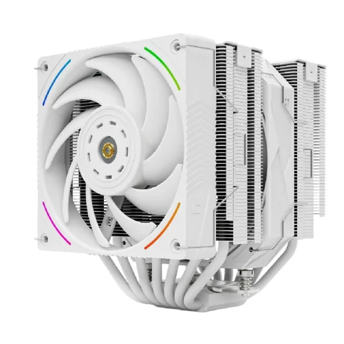 Thermalright Кулер Royal Pretor 130 Ultra White LGA115X/1200/1700/1851/2011/2066 (1x120mm ARGB + 1x130mm PWM Fan, медное основание, 7 тепл. трубок 6мм) / TRRP130UW