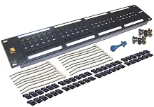 Патч-панель LANMASTER 48 портов, UTP, кат.5E, 2U (LAN-PPL48U5E)