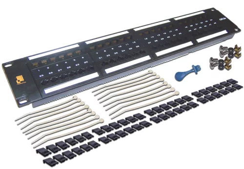 Патч-панель LANMASTER 48 портов, UTP, кат.5E, 2U (LAN-PPL48U5E)