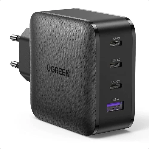 Сетевое зарядное устройство UGREEN CD224 6USB-A+3*USB-C 65W GaN Tech Fast Charger EU. Цвет: черный (70774)