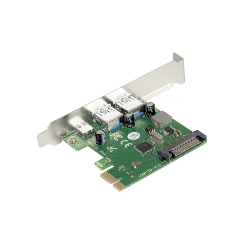Exegate EX283719RUS Контроллер EXE-323 PCI-E 2.0, 2*USB3.0 ext + 1*Type-C, разъем доп.питания (OEM) фото 3