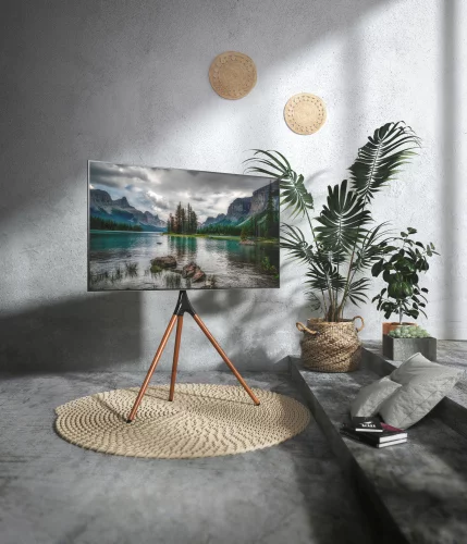 Подставка для телевизора Cactus CS-ST1246BKWN черный/орех 45-65 макс.32кг напольный фото 15