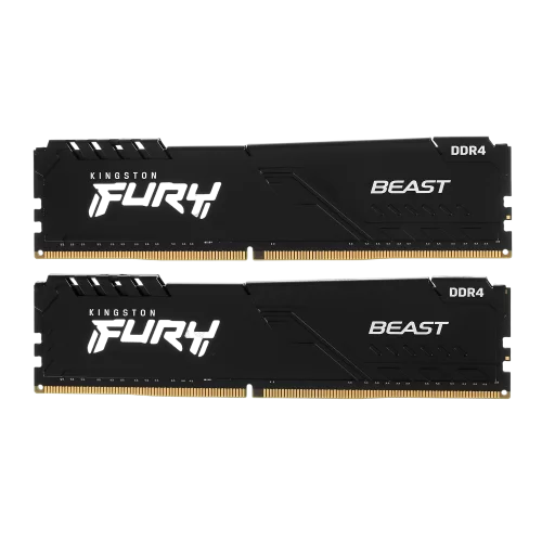 Оперативная память Kingston 16GB 3200MT/ s DDR4 CL16 DIMM (Kit of 2) FURY Beast Black (KF432C16BBK2/16WP)