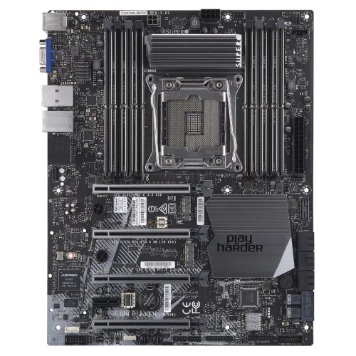 Материнская плата SuperMicro MBD-C9X299-RPGF-L-B + планка (MCP-260-00117-1N), + 2 кабеля (470518) (incl. 1x I/ O Shield MCP-260-00117-1N, 2x CBL-0044L )