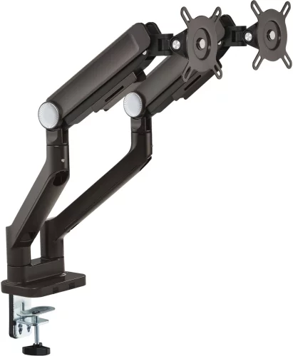 Кронштейн для мониторов Ultramounts UM733BR черный/коричневый 17-32 макс.8кг крепление к столешнице поворот и наклон фото 6