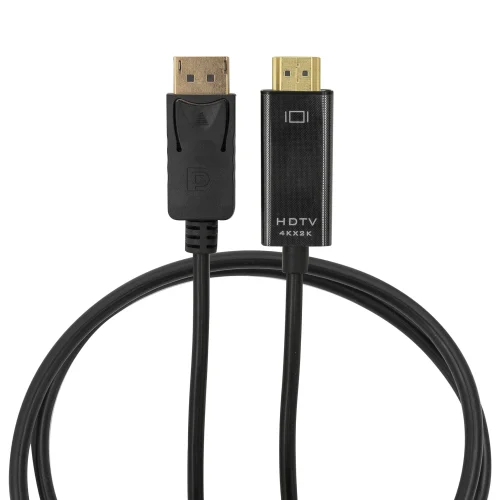 Bion Кабель DisplayPort - HDMI, 20M/ 19M, однонаправленный конвертор сигнала с DisplayPort в HDMI, 3м, черный [BXP-CC-DP-HDMI-030] фото 3