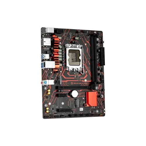 MAXSUN MS-Milestone B760M D5L V2 (Socket 1700, mATX, 2*DDR5(96Gb), DP/HDMI, 4*SATA3, 2*M.2, 1*PCIEx16/1*PCIEx4/1*PCIEx1, 4*USB 2.0, 4*USB 3.2 Gen1, LAN 1*2,5G, black-red, RTL) фото 2