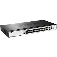 Сетевой коммутатор/ 20-Port 100/1000 SFP ports + 4 Combo 10/100/1000BASE-T/SFP ports + 4-Port 10G SFP+, L2 Management Switch (DGS-3000-28SC/A1A)