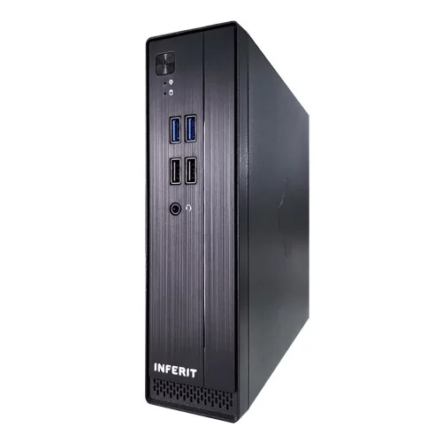 Корпус FoxLine FL-105-AD120-DC-INF (FL-105-AD120-DC-INF) |FL-105-AD120-DC-INF| mITX case (2L), 2*USB2.0+2*USB3.0, 1*combo audio, 40mm FAN, VESA, w/ DC-ATX converter, w/ 120W pwr adapter, w/ pwr