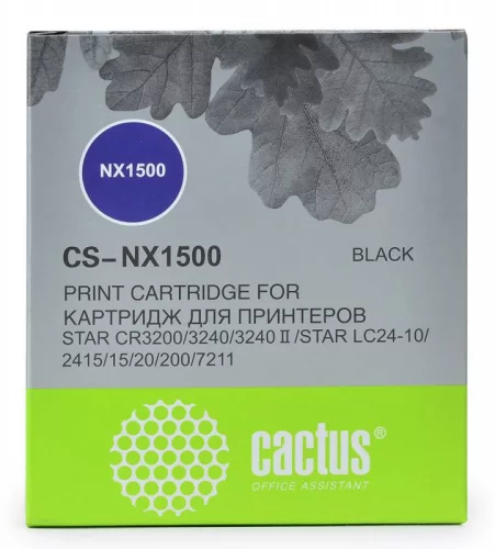 Картридж матричный Cactus CS-NX1500 12.7x5 черный для Star NX-1500/24xx/LC-8211
