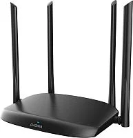 Роутер беспроводной Digma DWR-AC1201 AC1200 10/ 100BASE-TX черный (упак.:1шт)