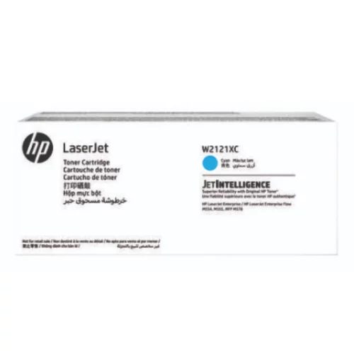Картридж HP 212X, голубой / 10000 страниц (W2121XC)