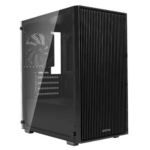 XASTRA Корпус A307M 3BK Black mATX/Mesh/ tempered glass / 3x120mm PWM FC black fans/ A307M-3FC12BK фото 2