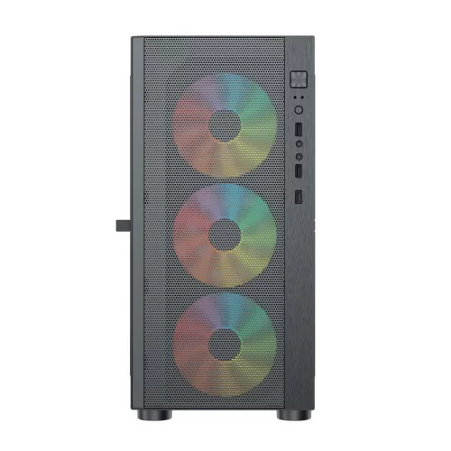 Корпус ACD ACD Citadel 104 (AH-TC4GA-0000) 3403 with USB3.0*1+USB2.0*2+HD audio,3*12cm F1 ARGB fans at front(Slave fans) ,1*12cm F1 ARGB fan at rear (Master fan) фото 3