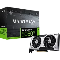 Видеокарта MSI PCI-E 5.0 RTX 5060TI 8G VENTUS 2X PLUS NVIDIA GeForce RTX 5060TI 8Gb 128bit GDDR7 2572/28000 HDMIx1 DPx3 HDCP Ret (RTX 5060 TI 8G VENTUS 2X PLUS)