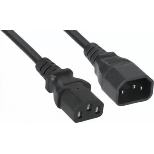 Filum Кабель питания FL-PC-C13/ C14-C3-3.0-BK ПВС-АП 3x1.5 С13 - C14, 220/ 250В, 10А, чёрный, 3м (FL-PC-C13/C14-C3-3.0-BK)