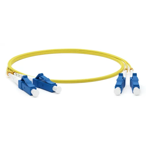 Кабель Hyperline FC-D2-9-LC/UR-LC/UR-H-1M-LSZH-YL Патч-корд волоконно-оптический (шнур) SM 9/125 (OS2), LC/UPC-LC/UPC, 2.0 мм, duplex, LSZH, 1 м