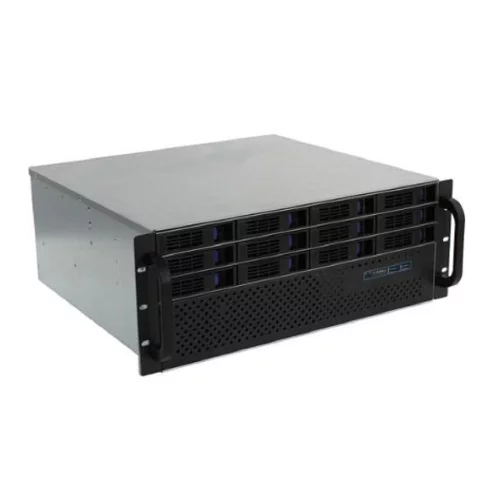 Procase ES412XS-SATA3-B-0 Корпус 4U Rack server case (12 SATA3/ SAS 12Gb hotswap HDD), черный, без блока питания, глубина 400мм, MB 12