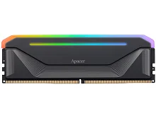 Оперативная память Apacer DDR5 16GB 5200MHz DIMM NOX RGB Black Gaming Memory (PC5-41600) CL40 1.25V (Retail) 2048*8 Heat Sink (Retail) 3 years (AH5U16G52C522NBAA-1)