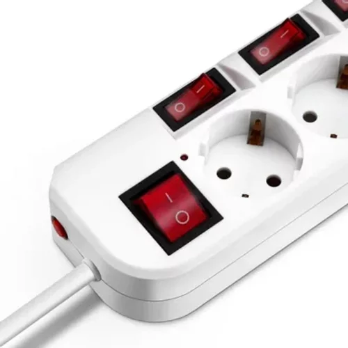 Сетевой фильтр Buro 500SH-3-SW-W 3м (5 розеток) белый (коробка) фото 3