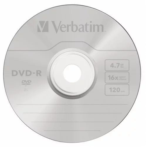 Диск DVD-R Verbatim 4.7Gb 16x Jewel case (5шт) (43519)