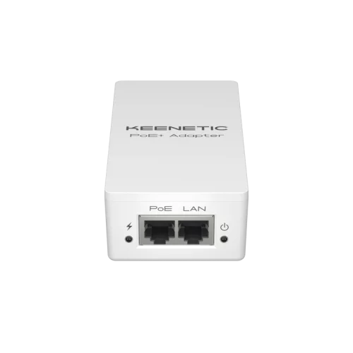 PoE+ адаптер/ Keenetic PoE+ Adapter (KN-4510) Гигабитный адаптер питания PoE+ мощностью 30 Вт 802.3af/at 2 x 1 Гбит/с