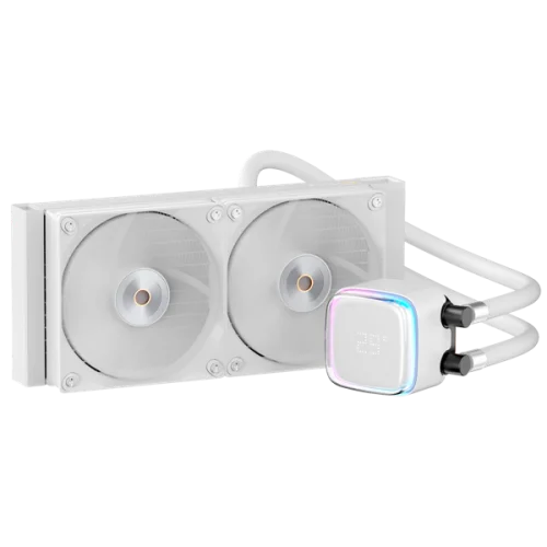 Система водяного охлаждения Ocypus Iota L24 WH, 240mm, Display Pump, 2x120mm FDB fans, LGA115X/1200/1700/18XX, AM4/AM5