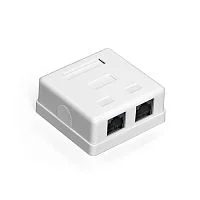 Exegate EX292845RUS Розетка внешняя двойная ExeGate SM2-RJ45-C6 RJ-45 кат.6 UTP Krone/ 110