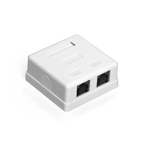 Exegate EX292845RUS Розетка внешняя двойная ExeGate SM2-RJ45-C6 RJ-45 кат.6 UTP Krone/ 110
