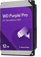 Жесткий диск Western Digital Purple Pro HDD 3.5" SATA 12Tb, 7200 rpm, 512MB buffer (DV&NVR + AI), WD122PURP, 1 year