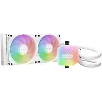 Водяное охлаждение для процессора/ Water Cooling System be quiet! LIGHT LOOP 240mm white (250W, 240mm, White, ARGB/ Fans: 2x120mm, 61.8CFM, 34.9dBA, 2100RPM/ Pump 2900RPM, Rad thickness 27mm/ S: 1851, (BW021)
