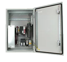 Уличный коммутатор OSNOVO OS-46TB1(SW-80822/ILR) Уличный управляемый (L2+) коммутатор на 12 портов с термостабилизацией и резервным питанием на базе уличной станции OSNOVO OS-46TB1. Порты: 2xGE (10/100/1000Base-T) с PoE