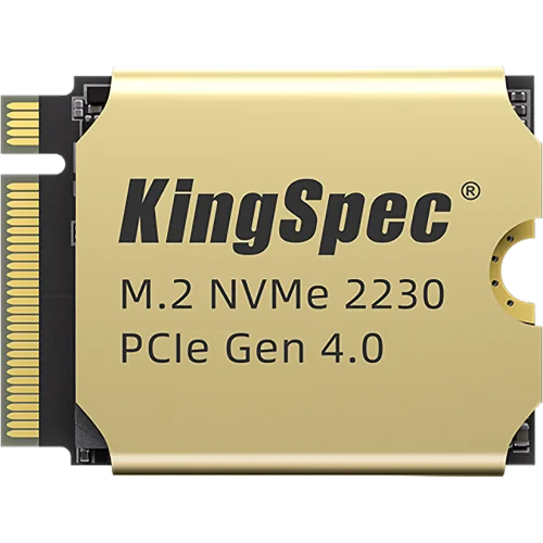 Твердотельный накопитель/ Kingspec SSD XF-1TB 2230, 1024GB, M.2(22x30mm), NVMe, PCIe 4.0 x4, R/W 5000/4400MB/s, IOPs н.д./н.д., TBW 1200, DWPD 1.07 (3 года)