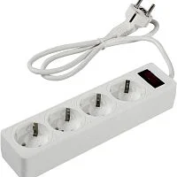 5bites Сетевой фильтр GARDA SP4W-510 4S / 3*0.75MM2 / 1M / WHITE