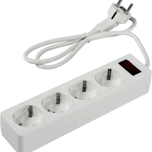 5bites Сетевой фильтр GARDA SP4W-510 4S / 3*0.75MM2 / 1M / WHITE