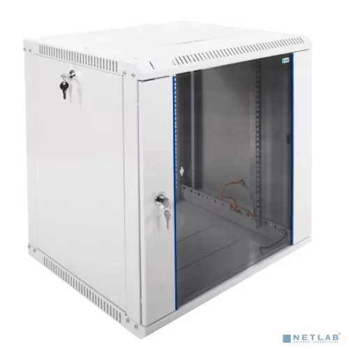 ЦМО Шкаф телекоммуникационный настенный разборный 12U (600х520) дверь стекло,цвет черный (ШРН-Э-12.500-9005) (1 коробка)