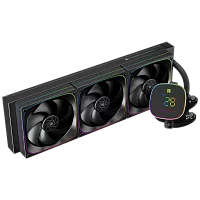 Система жидкостного охлаждения/ Water Cooling System Thermalright Frozen Horizon 360 Digital (360mm, LED temp., Black, ARGB/ Fans: 3x120mm, 68.9CFM, 28.2dBA, 2000RPM/ Pump height 53.2mm, Rad thickness (F-HORIZON-DIGITAL-BL-360-ARGB)