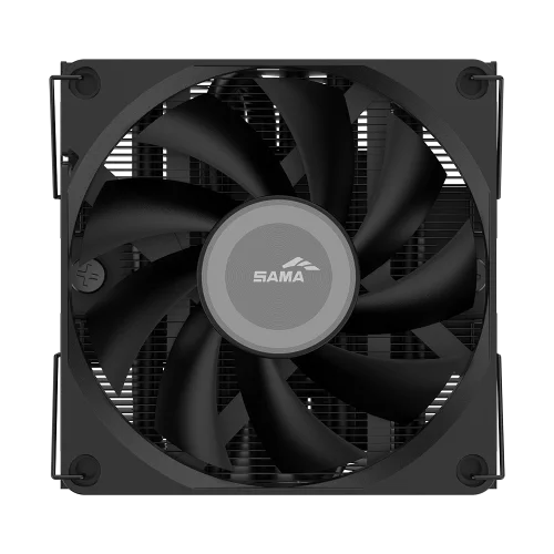 Кулер для процессора/ CPU Cooler SAMA U40 (130W, 4-pin PWM, 47mm, 4x6mm, 1x90mm, 38.18CFM, 34dBA, 2800RPM, S: 1851/ 1700/ 1200/ 115X, AM5/ AM4, black) (U40-BKWNYXOX-G) фото 3