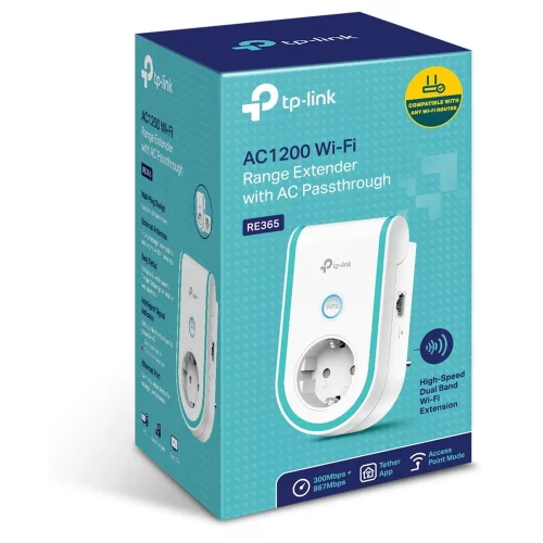 Репитер TP-LINK RE365 с розеткой (RE365) фото 4
