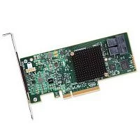 HBA-адаптер Broadcom 9300-8I SGL (LSI00344 / H5-25573-00) PCIe 3.0 x8 LP, SAS/ SATA 12G HBA, 8port(2*int SFF8643), 3008 IOC, (H5-25573-00K)