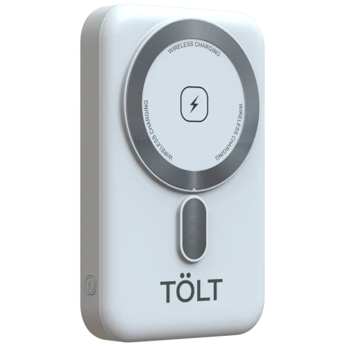 Портативный аккумулятор TOLT Seg KW109 White, 10000mAh, 22,5W, fast charging and PD, wireless, magnetic, white, CCC/ Powerbank TOLT Seg KW109 White, 10000mAh, 22,5W, fast charging and PD, wireless, ma