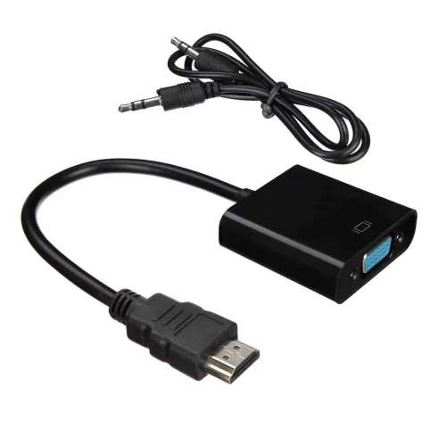 Кабель ACD Кабель-адаптер ACD-DAHVF-01B |ACD-DAHVF-01B| HDMI-VGA, Golden Plated, 19m/ 15f, Черный, 0.2м (742576)