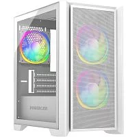 Powercase Alisio Micro Z3W ARGB, Tempered Glass, 3x 120mm ARGB fan, белый, mATX (CAMZW-A3)