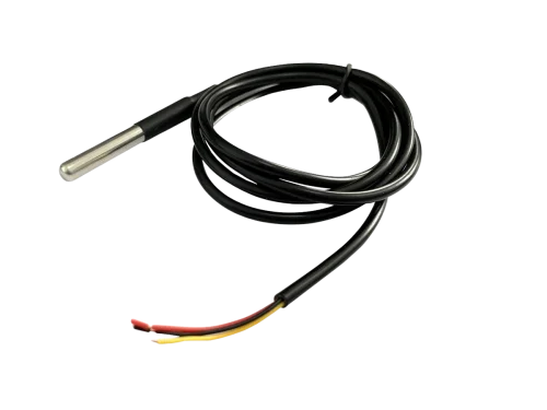 RS-T1, Датчик температуры Rem, с проводом 2 м, для блока розеток, цвет: чёрный