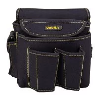 Поясная сумка монтажника Deli DL-P4 220 x 200 x 140мм, 6 карманов, ткань Оксфорд 600D