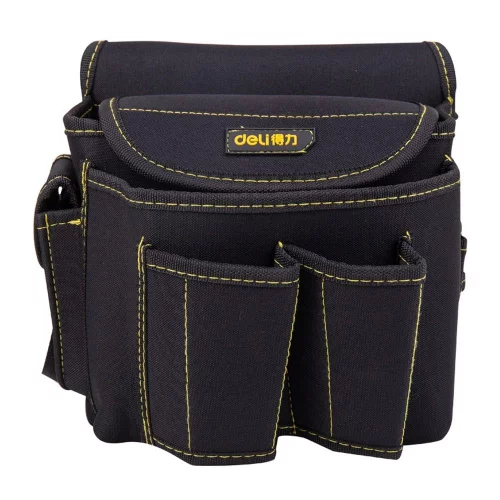 Поясная сумка монтажника Deli DL-P4 220 x 200 x 140мм, 6 карманов, ткань Оксфорд 600D